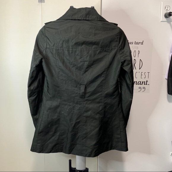 Dark Green Pea Coat - Picture 6 of 8